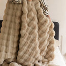 DecorBites™ Luxe Faux Fur Winter Blanket: Premium Warmth & Comfort for Bed or Sofa