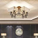 DecorBites™ Crystal Rectangular Ceiling Light for Living Room, Bedroom, and Dining Room