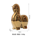 Abstract Gold Resin Statue Handicraft for Living Room, Office Desk Decor - DecorBites™