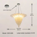DecorBites™ Glazed Gold LED Chandelier for Living Room Clubhouse Villa