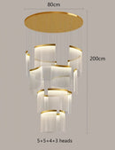 DecorBites™ Elegant LED Ceiling Chandelier for Modern Bedroom and Dining Room