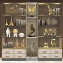 Abstract Gold Resin Statue Handicraft for Living Room, Office Desk Decor - DecorBites™