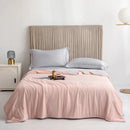 DecorBites™ Double-Sided Cooling Queen Quilt: Silky Smooth Summer Comforter