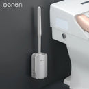 Wall-Mount Quick Drain Toilet Brush Set