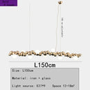 DecorBites™ LED Caterpillar Chandelier: Stylish Long Pendant Lamp for Living Room, Restaurant, Hotel