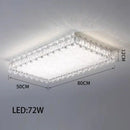 DecorBites™ Crystal LED Ceiling Chandelier: Modern Dimmable Lighting Fixture for Stylish Home Decor