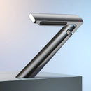 DecorBites™ Gold Waterfall Basin Faucet: Gray Mixer Tap, Single Handle Hot and Cold Lavatory