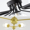 DecorBites™ Glass Ball Pendant Chandelier for Living Room Bedroom Dining Room