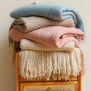 DecorBites™ Knitted Cashmere Siesta Blanket - Soft Sofa Throw & Bedding Blanket