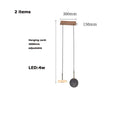 DecorBites™ Deco Wood & Marble LED Chandelier for Dinning Room