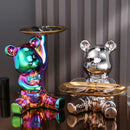 DecorBites™ Luxe Bear Doll Figurine Set for TV Cabinet & Wine Cabinet Decor