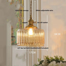 DecorBites™ LED Brass Pendant Lamp Modern Clear Glass Dining Light