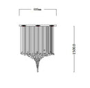 DecorBites™ Crystal Chandelier: Modern Staircase LED Lighting for Hallway & Lobby