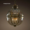 DecorBites™ Bronze Black Glass Globe Chandelier for Foyer