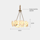 DecorBites™ Ivory White Marble Copper LED Ceiling Light Luxury Modern Fixture