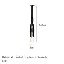 DecorBites™ HORSEHAIR Wall Lamp Old Gold Silver Black Metal Cloth Light