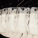 DecorBites™ Cloud Glass Chandelier: Luxury Minimalist Copper Light for One Character Restaurant