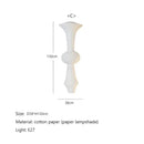 DecorBites™ Japanese Cotton Paper Pendant Lamp Wabi Sabi Chandelier with E27 Bulb