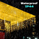 DecorBites™ Icicle LED String Lights: Festive Outdoor Christmas Decoration for Party, Patio, Garden