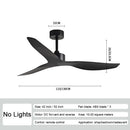 DecorBites™ Industrial Wind Ceiling Fan ABS Blades Remote Control Silent Operation.