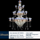 DecorBites™ Crystal Candle Chandelier: Elegant Lighting for Villa, Apartment & Staircase