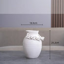 DecorBites™ Geometric Chain Porcelain Vase - Stylish Room Decor & Flower Vase
