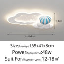 DecorBites™ Cloud Airplane Chandelier: Modern Kids Bedroom Ceiling Lights