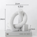DecorBites™ Abstract Twisted Knot Sculpture for Room Aesthetics Decor