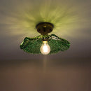 DecorBites™ Green Glass LED Pendant Light - Nordic Modern Copper Luminaire Suspendu