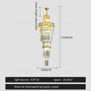 DecorBites™ Light Luxury Crystal Chandelier for Elegant Villa Living Room & Hotel Lobby