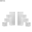 DecorBites™ Crystal Bookends Sculpture Minimalist Artwork Modern Home Decor