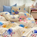 DecorBites™ Cozy Cartoon Printed Cotton Comforter Set for Adults