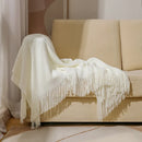 DecorBites™ Knitted Nordic Sofa Blanket - Soft Wool Blend Bed End Towel for Hotel Bedroom Decor