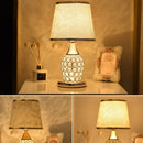 DecorBites™ Crystal Bedroom Table Lamp: Modern, Romantic, Decorative Lighting