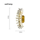 DecorBites™ Crystal Flower Chandelier: Modern Nordic Luxury LED Ceiling Lamp for Living Room