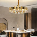 DecorBites™ Gold Crystal Chandelier Lights LED Nordic Classic Living Room Lamparas