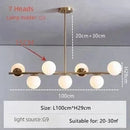 DecorBites™ Bean Glass Chandelier: Modern Magic Lighting for Kitchen Living Room Bedroom
