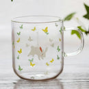 DecorBites™ Glass Coffee Mug 320ml Cute Squirrel Tea Cup Heat Resistant Beer Mug