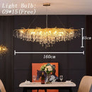 DecorBites™ Gold Crystal Tree Branch Chandelier for Dining Living Room Bedroom Decor