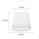 DecorBites™ Clear Glass Water Cup Coffee Mug Juice Drink Bottle Kitchen Tableware
