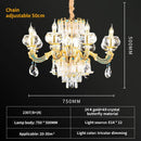 DecorBites™ Crystal Candle Chandelier for Luxury Living Room, Bedroom, and Dining Room