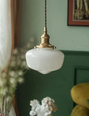 DecorBites™ Glass Shade LED Pendant Lamp: Modern Minimalist Lighting for Bedroom, Kitchen, and Bar