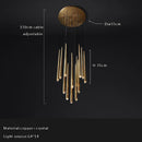 DecorBites™ Crystal Water Drop Ceiling Chandelier for Classic Living Room Decor