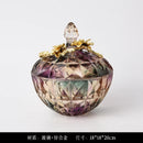 DecorBites™ Crystal Glass Vase: Elegant Dried Flower Decor for Luxury Dining Tables