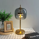 DecorBites™ Glass Table Lamp: Modern Nordic Design for Bedroom Living Room Decor