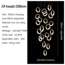 DecorBites™ Circle Ring LED Chandelier Light for Luxe Living Spaces