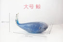 DecorBites™ Handmade Crystal Sika Deer Figurine Blown Glass Animal Craft Home Decor