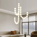 DecorBites™ Acrylic LED Chandelier: Modern Living Room Pendant Lamp