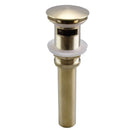 DecorBites™ Brushed Gold Basin Faucet: Antique 3-Hole Waterfall Bathroom Faucet, Hot and Cold Water