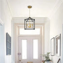 DecorBites™ Black Farmhouse Chandelier for Dining Kitchen Living Room E14 Lamp